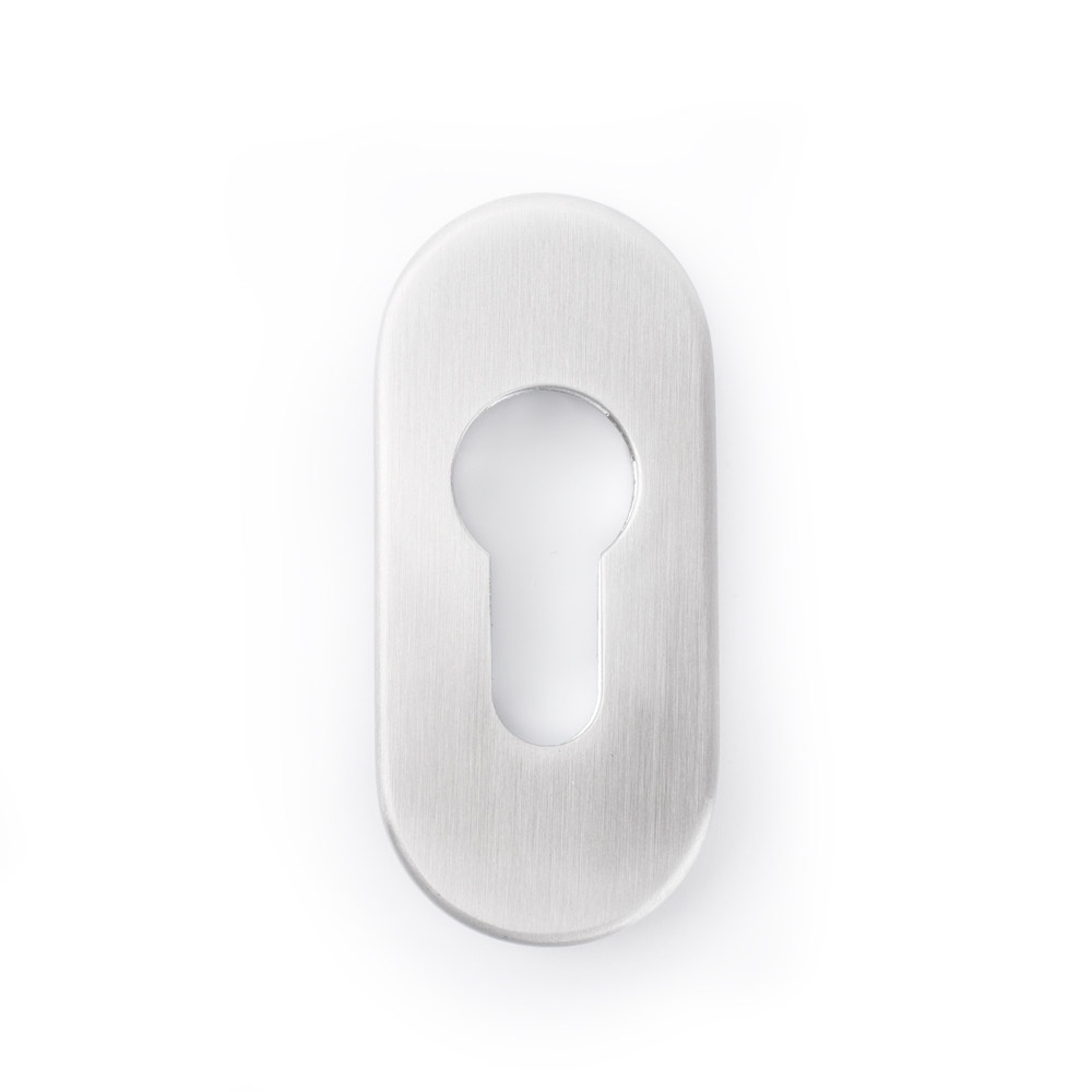 SOX Stainless Steel Oval Euro Escutcheon